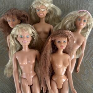 Lot of 5 Vintage 1980's Hasbro Maxie & Friends Ashley Fashion Doll lot